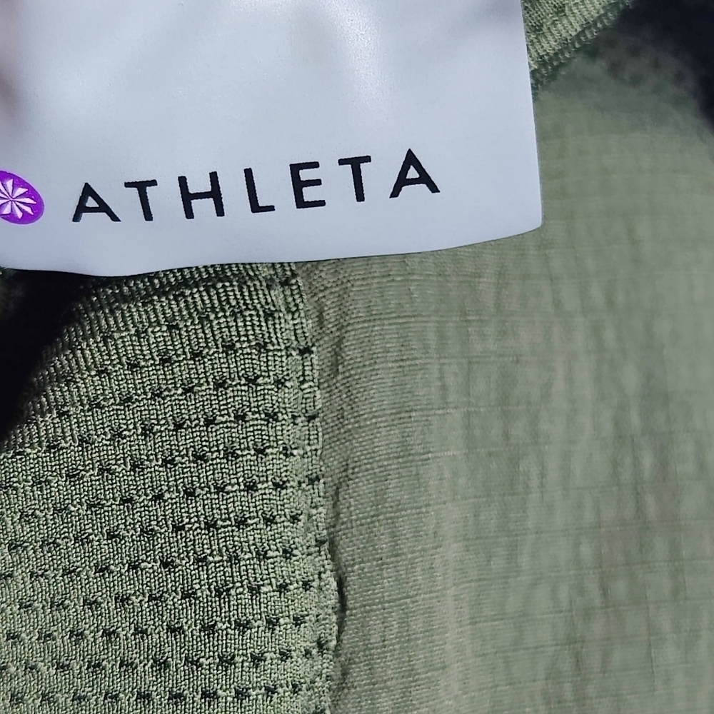 Athleta Trekkie Skort Skirt Olive Khaki Green Size 4 Tennis Athleisure Outdoors - Picture 11 of 13